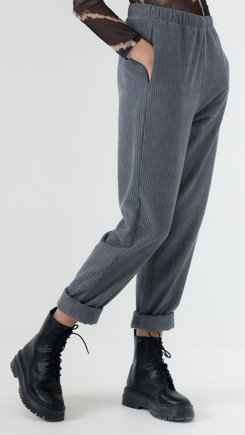 Cordhose "CANDY" Dark Grey