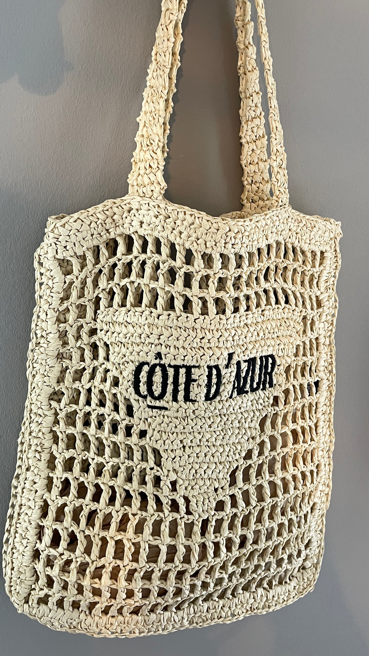 Tasche "CÔTE D'AZUR" hellbeige