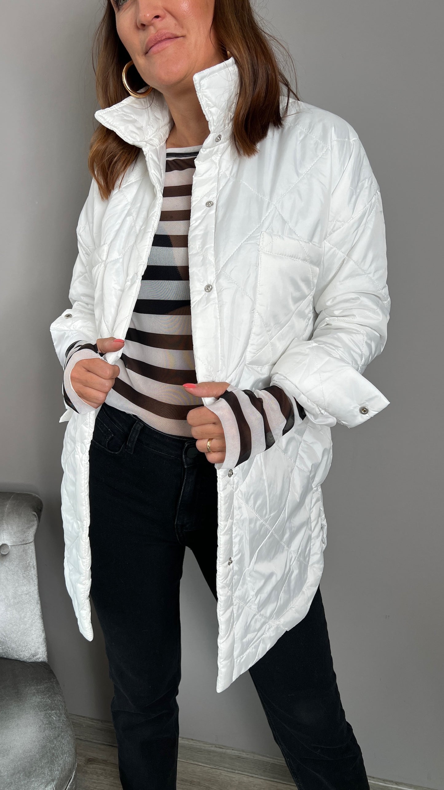 Steppjacke WHITE