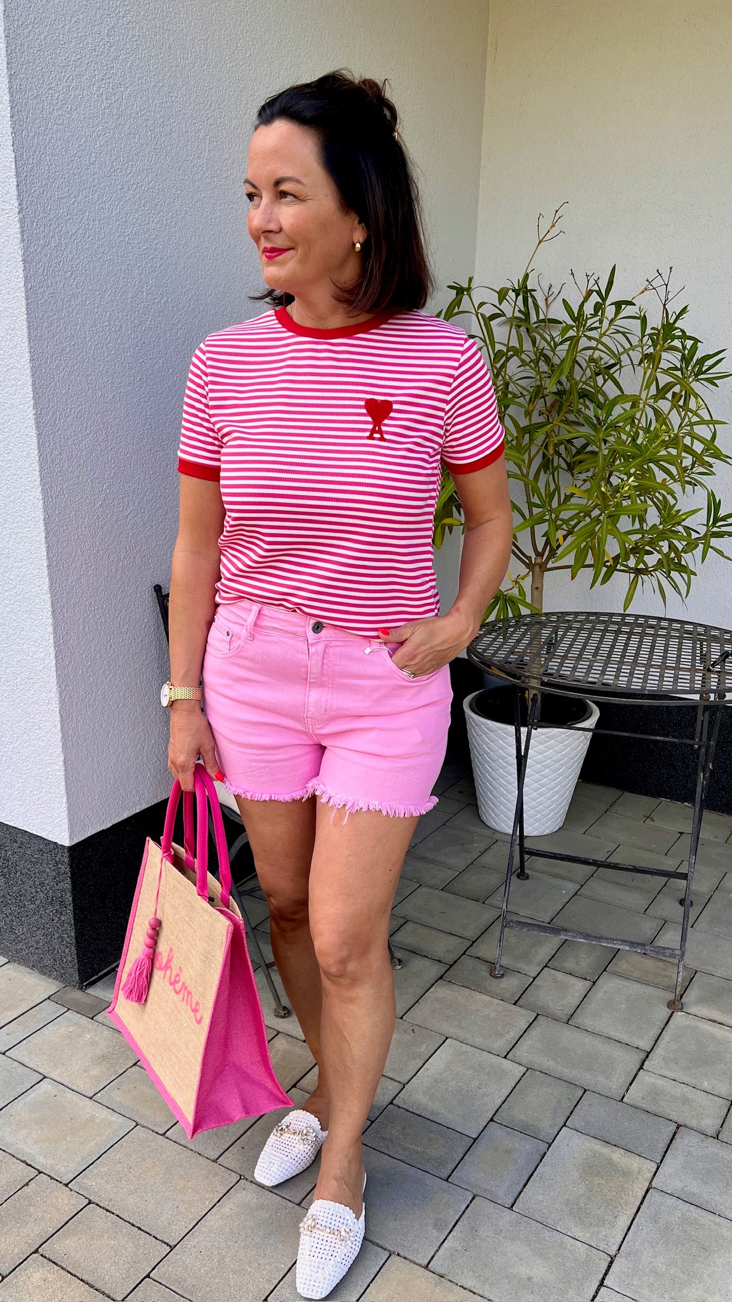 T-Shirt "CLOE" pink/ rot